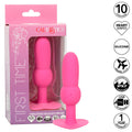 CALEXOTICS - FIRST TIME PLUG ANALE SONDA PERLINE 10 VIBRAZIONI ROSA – Vibratori anali