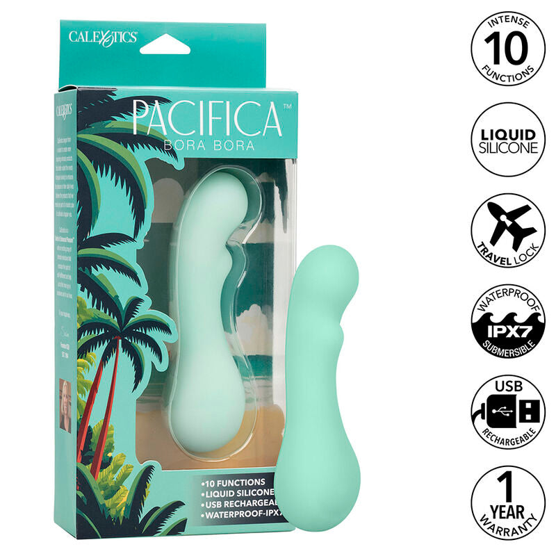 CALEXOTICS - PACIFICA BORA BORA STIMOLATORE PUNTO G 10 VIBRAZIONI AQUA – Vibratori a punto G – foto 2