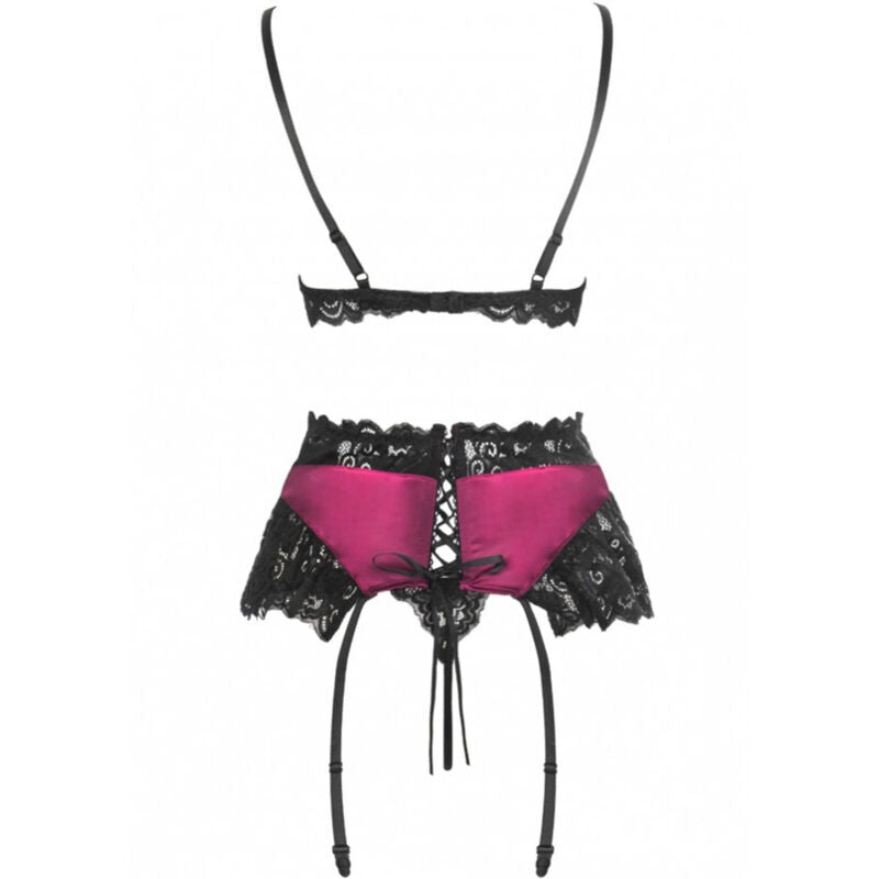 LIVCO CORSETTI FASHION - NAHIR LC 20214 REGGISENO + SLIP + CINTURA L/XL – Babydoll con reggicalze – foto 3