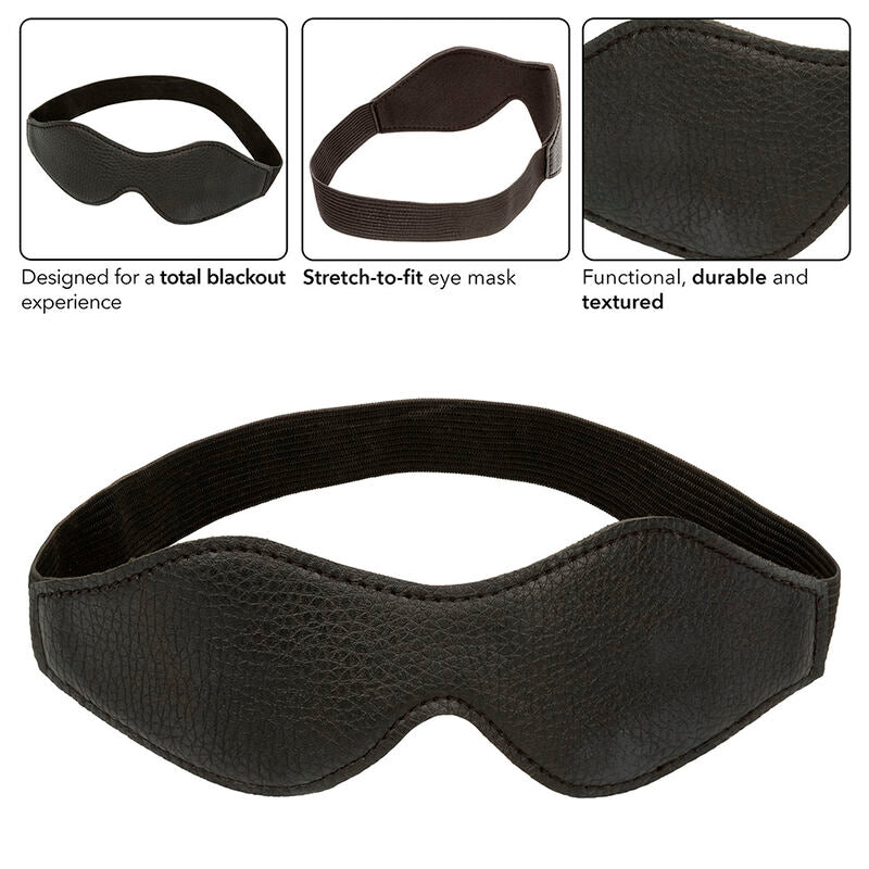 CALEXOTICS - NOCTURNAL MASCHERA IN PVC PELLE NERA – Maschere intere – foto 4