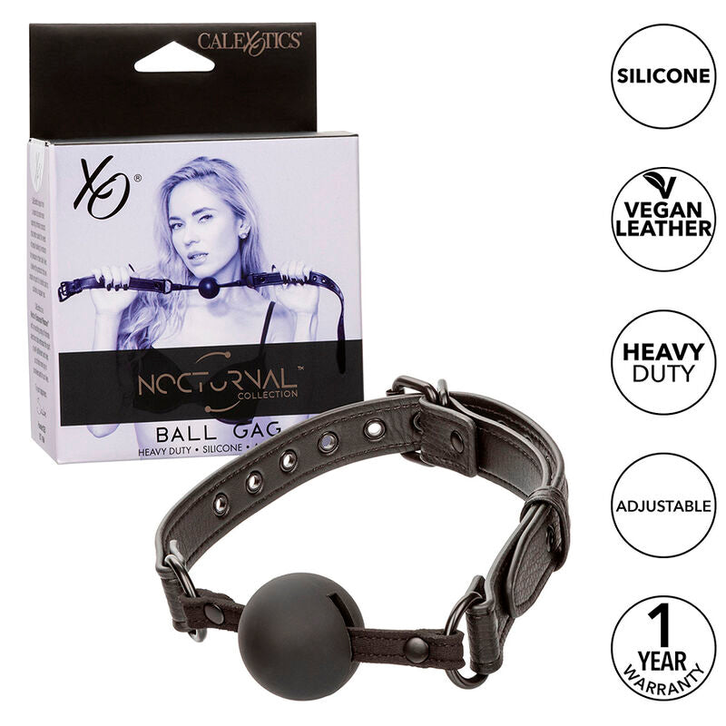 CALEXOTICS - NOCTURNAL BALL GAG SILICONE NERO – Mascelle – foto 2