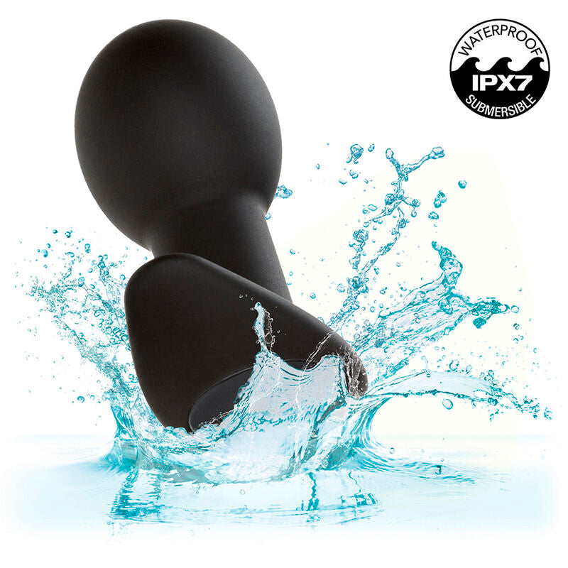 CALEXOTICS - ROCK BOTTOM ANAL PLUG 10 VIBRAZIONI SILICONE NERO – Tappi anali – foto 9