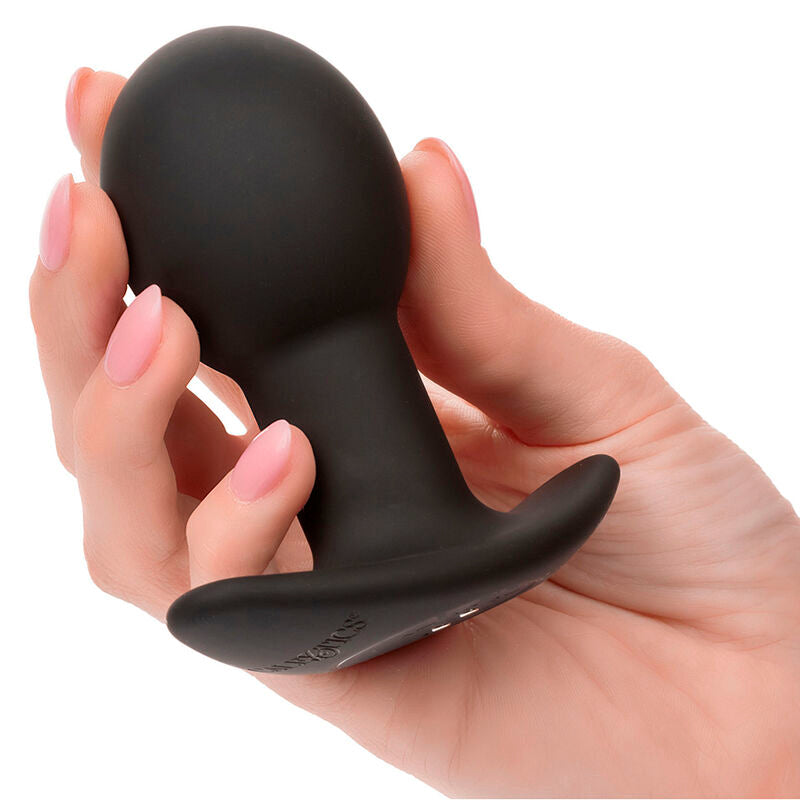 CALEXOTICS - ROCK BOTTOM ANAL PLUG 10 VIBRAZIONI SILICONE NERO – Tappi anali – foto 6