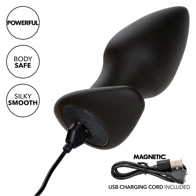 CALEXOTICS - ROCK BOTTOM PERFECT ANAL PLUG 10 VIBRAZIONI SILICONE NERO – Tappi anali – foto 8