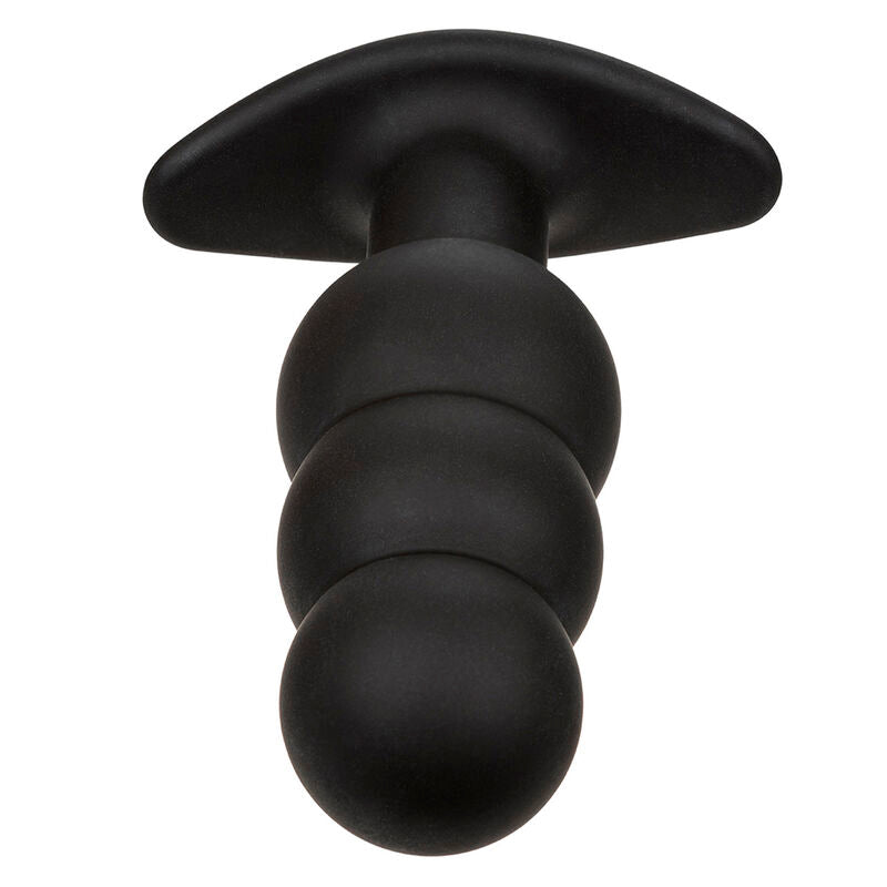 CALEXOTICS - ROCK BOTTOM PERLINE TAPPO ANALE 10 VIBRAZIONI SILICONE NERO – Tappi anali – foto 5