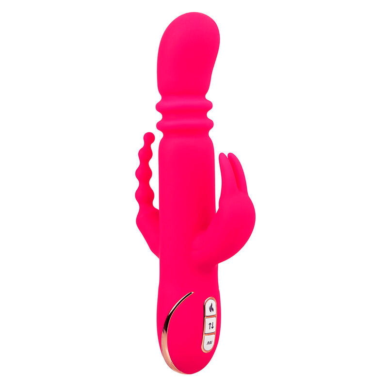 CALEXOTICS - JACK FANTASY VIBRATORE TRIPLO RISCALDATO ROSA CONIGLIO – Vibratori di coniglio – foto 3