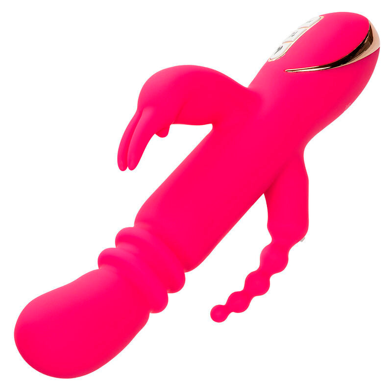 CALEXOTICS - JACK FANTASY VIBRATORE TRIPLO RISCALDATO ROSA CONIGLIO – Vibratori di coniglio – foto 5