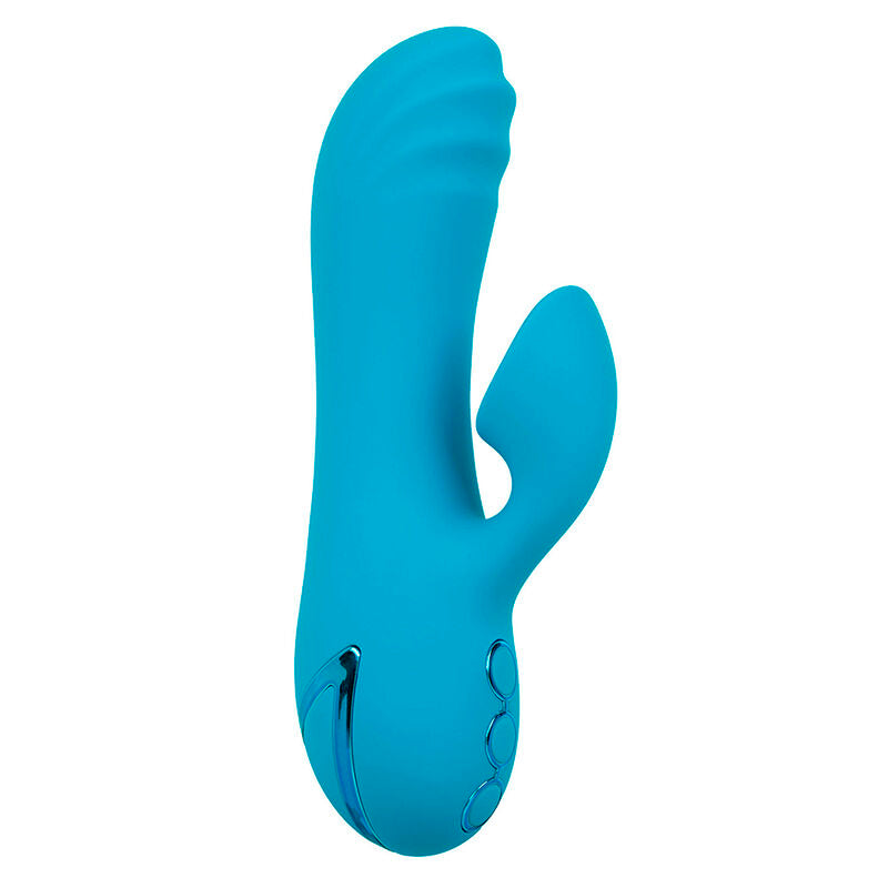 CALEXOTICS - SUNSET BEACH SEDUCER VIBRATORE E STIMOLATORE 10 FUNZIONI BLU – Stimolatore d'aria con vibrazione – foto 3