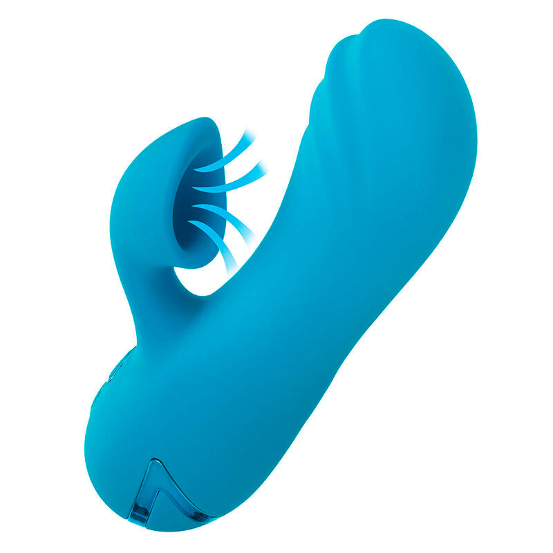 CALEXOTICS - SUNSET BEACH SEDUCER VIBRATORE E STIMOLATORE 10 FUNZIONI BLU – Stimolatore d'aria con vibrazione – foto 5