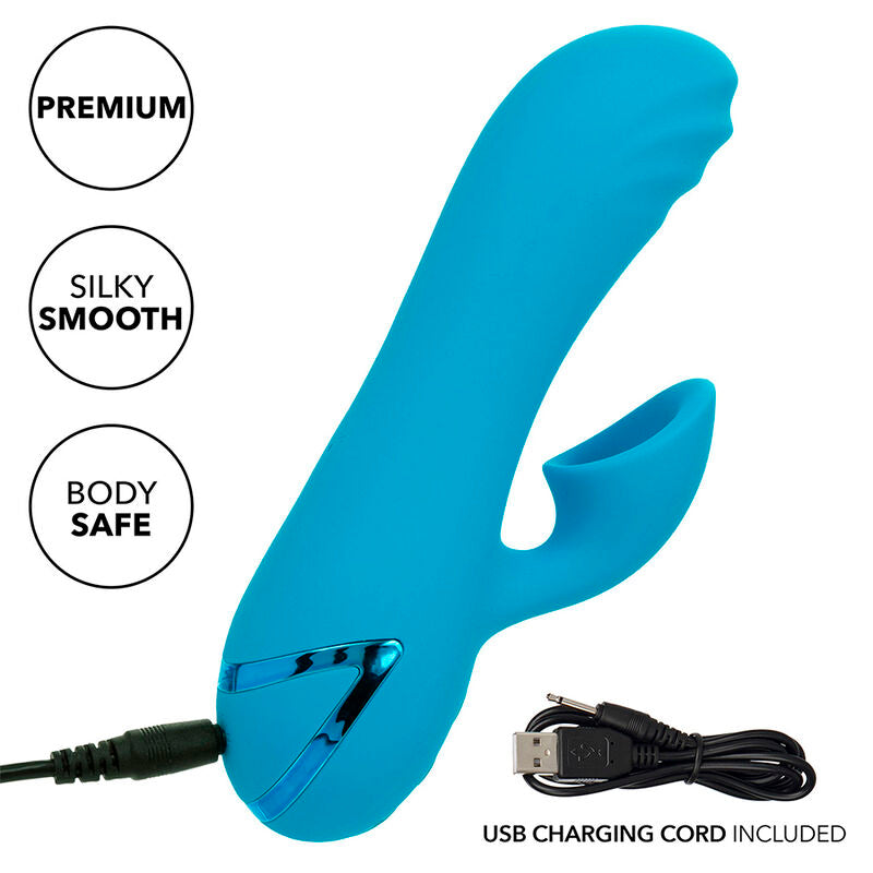 CALEXOTICS - SUNSET BEACH SEDUCER VIBRATORE E STIMOLATORE 10 FUNZIONI BLU – Stimolatore d'aria con vibrazione – foto 8