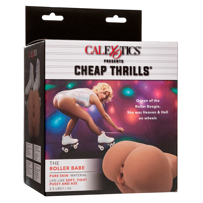 CALEXOTICS - THE ROLLER BABE DOPPIO MASTURBATORE REALISTICO FLESH – Vagine senza vibrazioni – foto 9