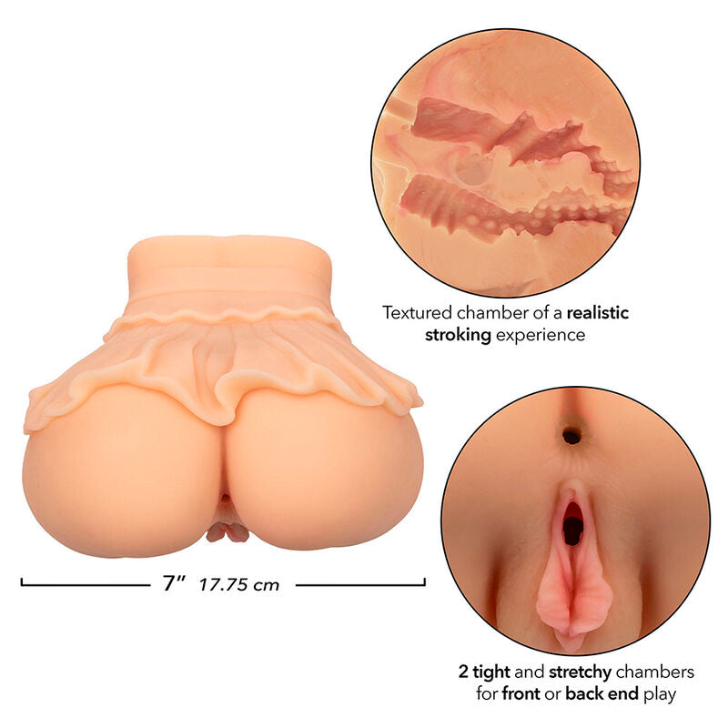 CALEXOTICS - THE PEEP SHOW GIRL DOPPIO MASTURBATORE REALISTICO FLESH – Vagine senza vibrazioni – foto 8