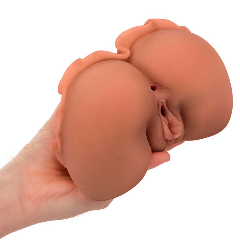 CALEXOTICS - LA REGINA DEL BENVENUTO DOPPIO MASTURBATORE REALISTICO CARAMELLO – Vagine senza vibrazioni