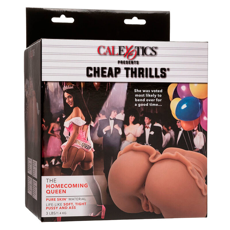 CALEXOTICS - LA REGINA DEL BENVENUTO DOPPIO MASTURBATORE REALISTICO CARAMELLO – Vagine senza vibrazioni – foto 9