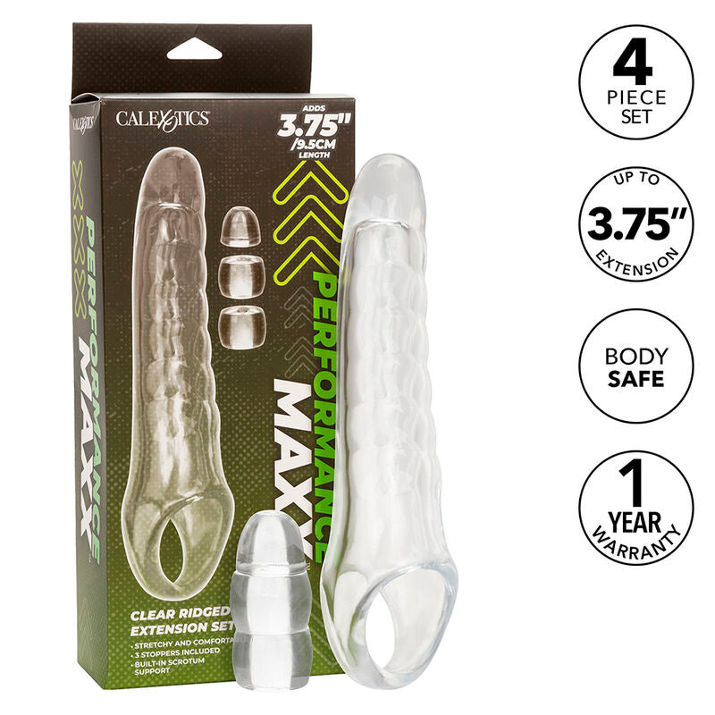 CALEXOTICS - MAXX ESTENSORE PER PENE REGOLABILE TRASPARENTE – Copri pene con estensione – foto 2