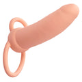 CALEXOTICS - MAXX THICK DUAL PENETRATOR 10 VIBRAZIONI CARNE – Estensore del pene con imbracatura