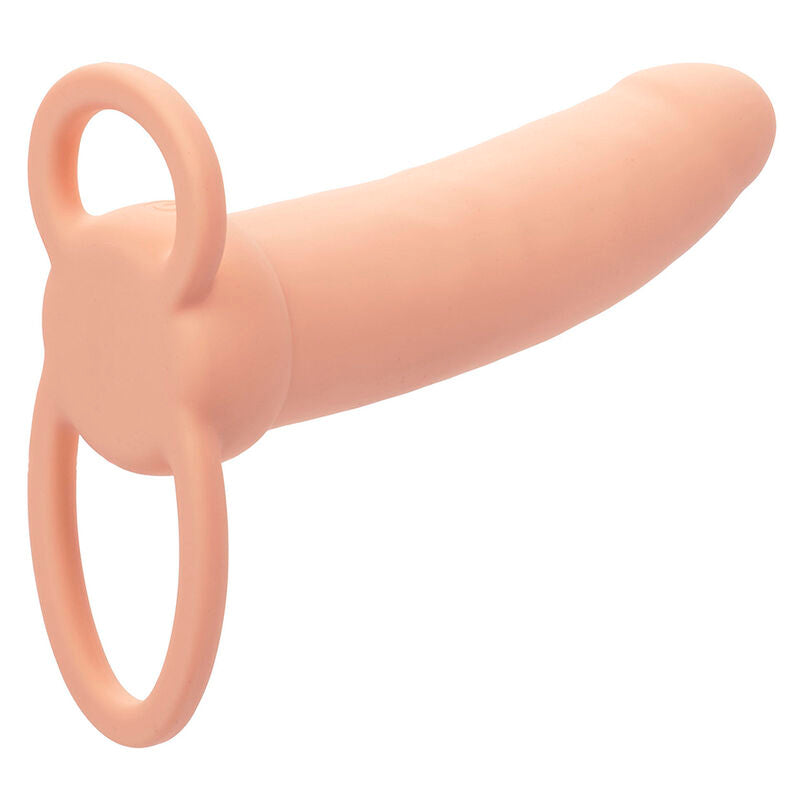 CALEXOTICS - MAXX THICK DUAL PENETRATOR 10 VIBRAZIONI CARNE – Estensore del pene con imbracatura – foto 7