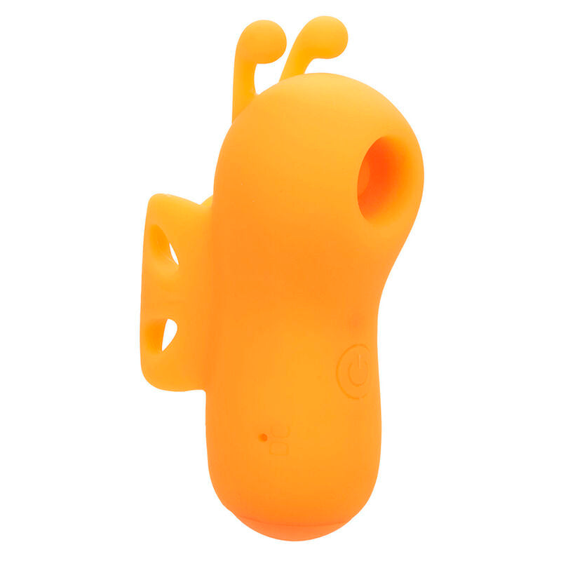 CALEXOTICS - NEON VIBES BUZZING VIBE LO STIMOLATORE PER DITA 10 VIBRAZIONI ARANCIONE – Stimolatore d'aria con vibrazione