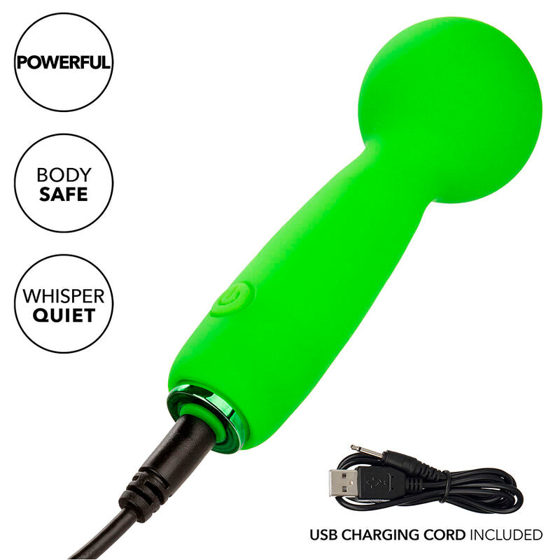 CALEXOTICS - NEON VIBES BUBBLY VIBE IL MINI MASSAGGIATORE 10 VIBRAZIONI VERDE – Massaggiatrici – foto 8