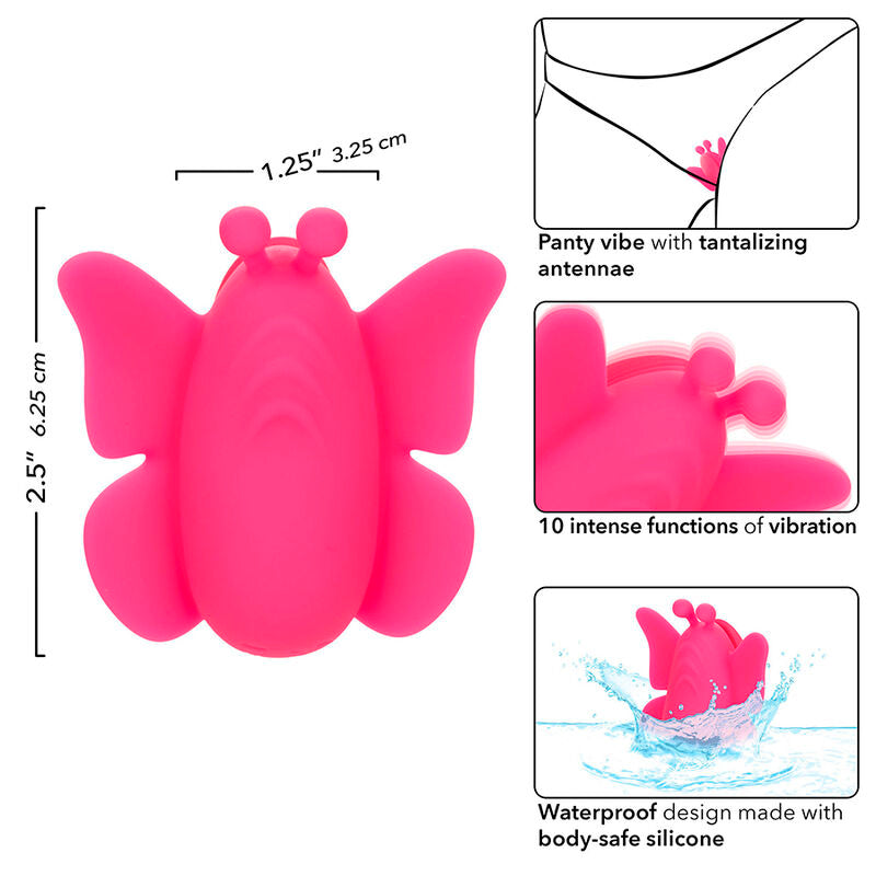 CALEXOTICS - NEON VIBES FLUTTER VIBE STIMOLATORE 10 VIBRAZIONI ROSA – Vibratori clitoridei da posare – foto 8