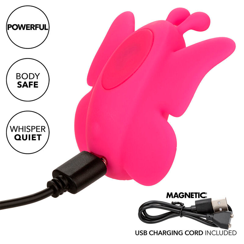 CALEXOTICS - NEON VIBES FLUTTER VIBE STIMOLATORE 10 VIBRAZIONI ROSA – Vibratori clitoridei da posare – foto 9