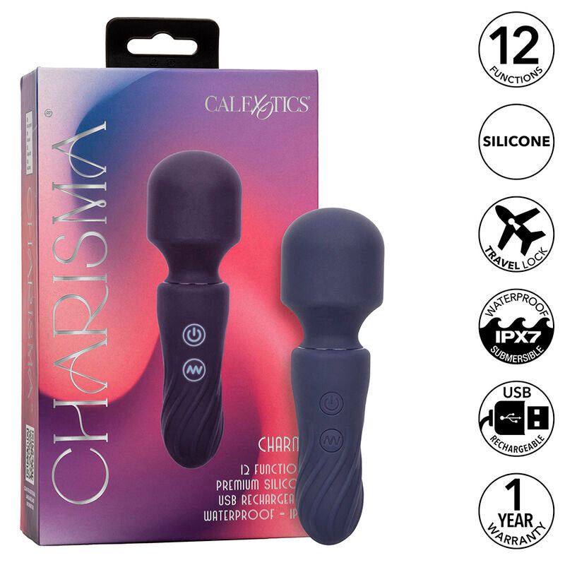 CALEXOTICS - CHARISMA CHARM MASSAGGIATORE 12 FUNZIONI VIOLA – Vibratore WAND – foto 2
