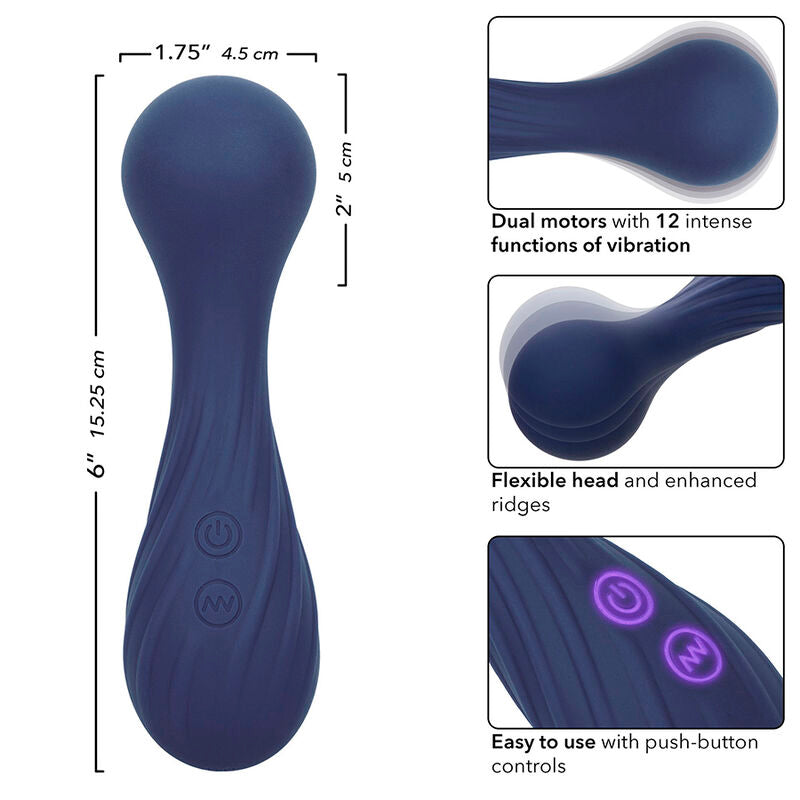 CALEXOTICS - CHARISMA TEMPTATION MASSAGGIATORE 12 FUNZIONI VIOLA – Vibratore WAND – foto 8
