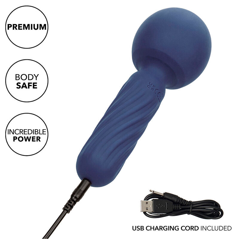 CALEXOTICS - CHARISMA SEDUCTION MASSAGGIATORE 12 FUNZIONI 17,75 CM X 6,25 CM VIOLA – Vibratore WAND