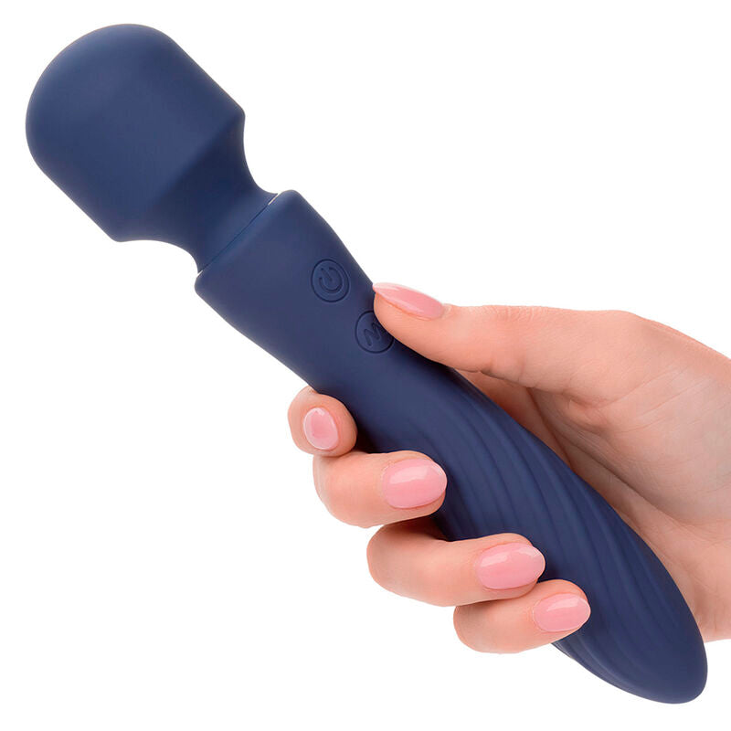 CALEXOTICS - CHARISMA MYSTIQUE MASSAGGIATORE DOPPIO MOTORE 12 FUNZIONI 20,5 CM X 4,5 CM VIOLA – Vibratore WAND – foto 6