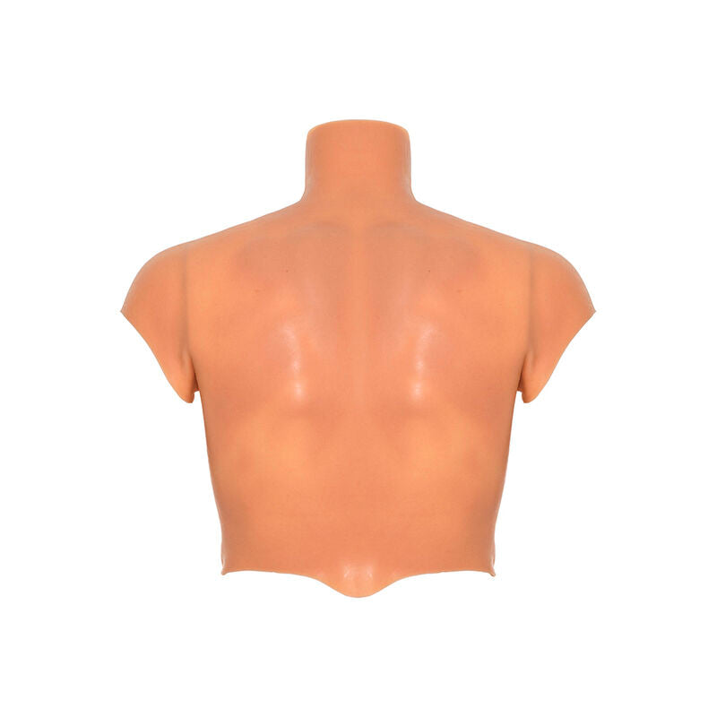 DESIDERIO NASCOSTO - MAGLIETTA ALTER EGO IN SILICONE CON TORSO MASCHILE E ADDOMINALI IN CARNE – Magliette da uomo – foto 4