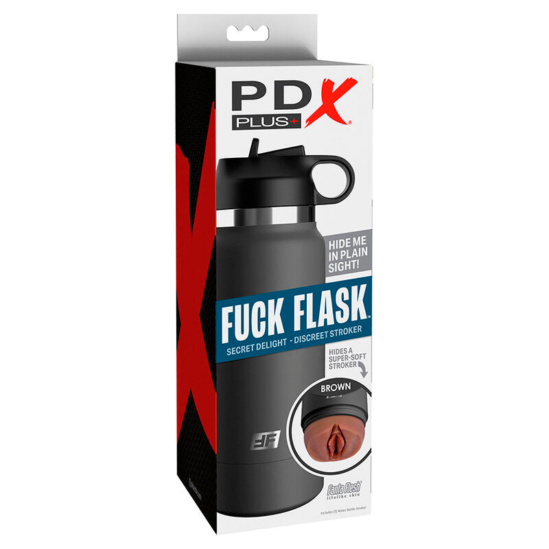 PDX PLUS - FUCK FLASK VAGINE DISCRET STROKER MARRONE MODELLO 2 – Vagine senza vibrazioni