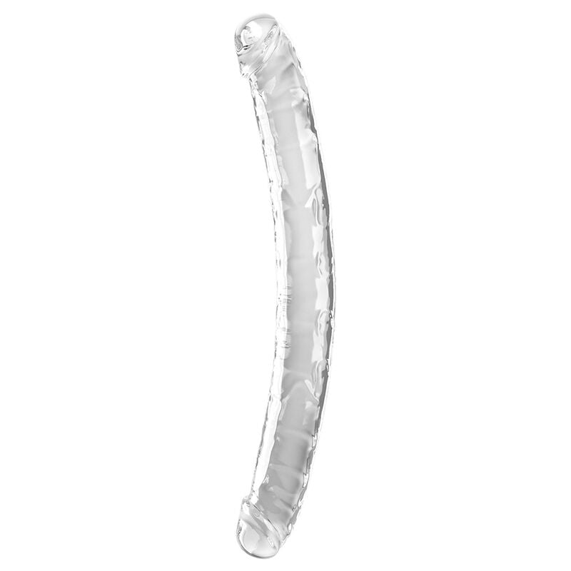 KING COCK - DOUBLE TROUBLE DOPPIO TROUBLE 46 CM TRASPARENTE – Doppio pene – foto 4