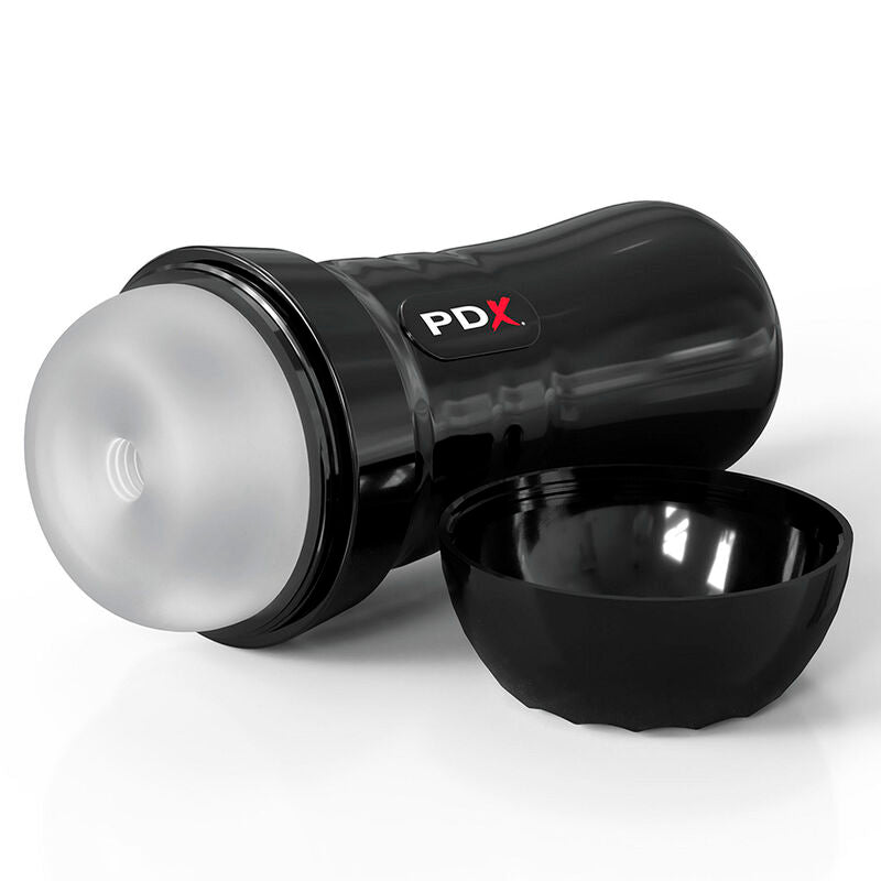 PDX EXTREME - SLIDE & GLIDE MASTURBATORE AUTOLUBRIFICANTE TRASPARENTE – Masturbatore automatico – foto 2