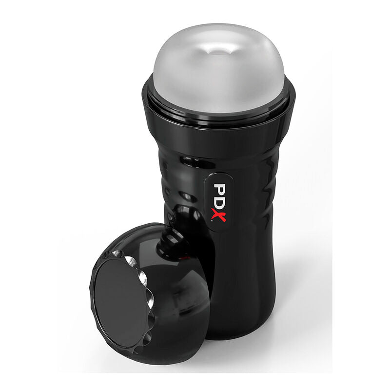 PDX EXTREME - SLIDE & GLIDE MASTURBATORE AUTOLUBRIFICANTE TRASPARENTE – Masturbatore automatico