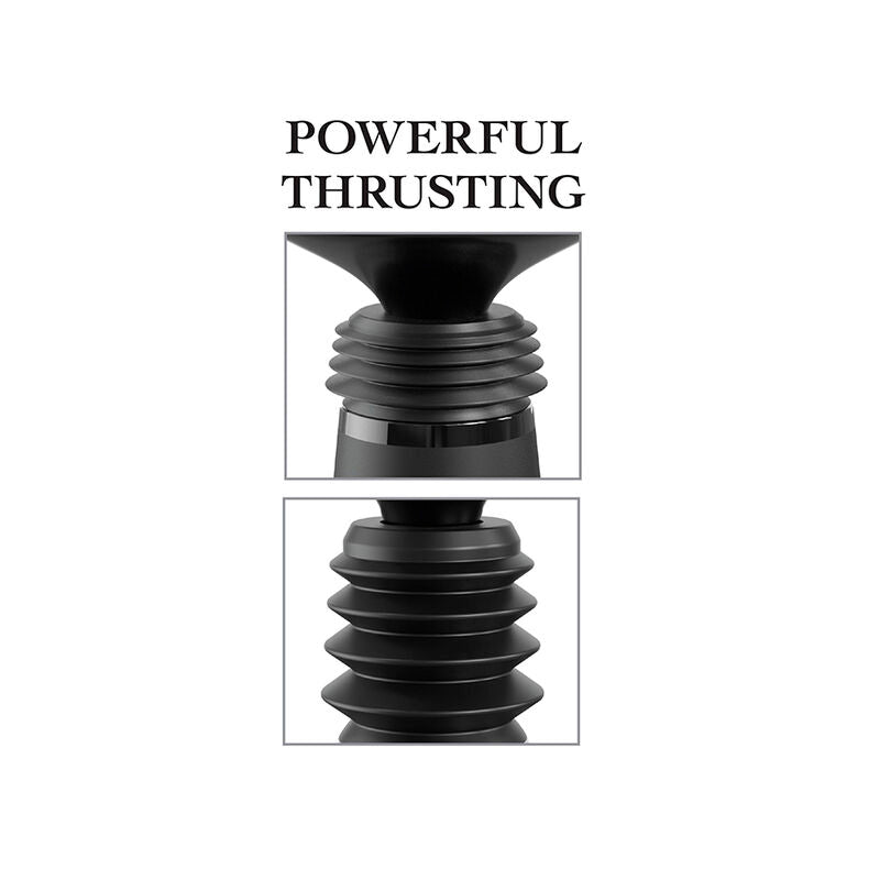 FETISH FANTASY SERIES - BODY DOCK MORSETTO PER DILDO THRUSTER CON 7 MODALITÀ DI SPINTA NERO – kit Sex Toys – foto 5