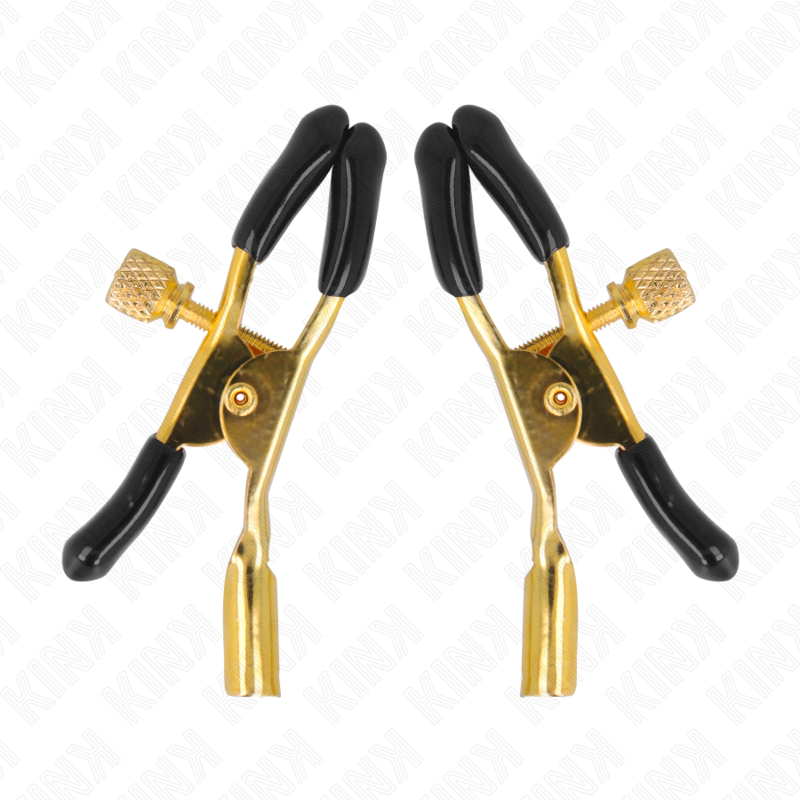 KINK - PINZE PER CAPEzzoli ORO 6 CM – Morsetti per capezzoli per sadomasochismo – foto 2