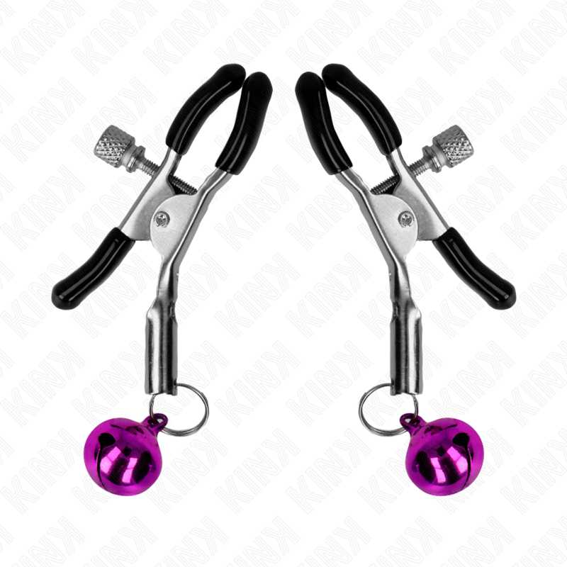 KINK - PINZA PER CAPEZZA SINGOLA VIOLA 6 CM – Morsetti per capezzoli per sadomasochismo – foto 2