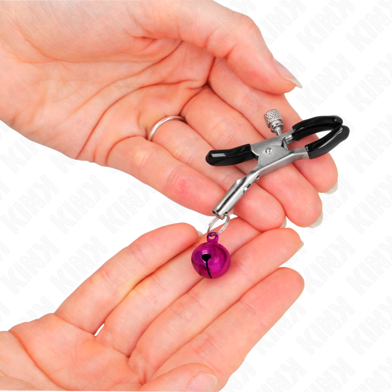 KINK - PINZA PER CAPEZZA SINGOLA VIOLA 6 CM – Morsetti per capezzoli per sadomasochismo – foto 3