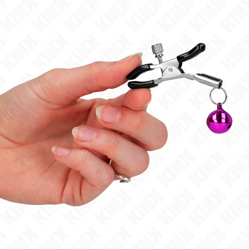 KINK - PINZA PER CAPEZZA SINGOLA VIOLA 6 CM – Morsetti per capezzoli per sadomasochismo – foto 4