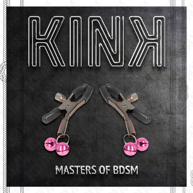 KINK - MORSETTO PER CAPEZZOLI DOPPIA CAMPANA ROSA 6 CM – Morsetti per capezzoli per sadomasochismo – foto 5