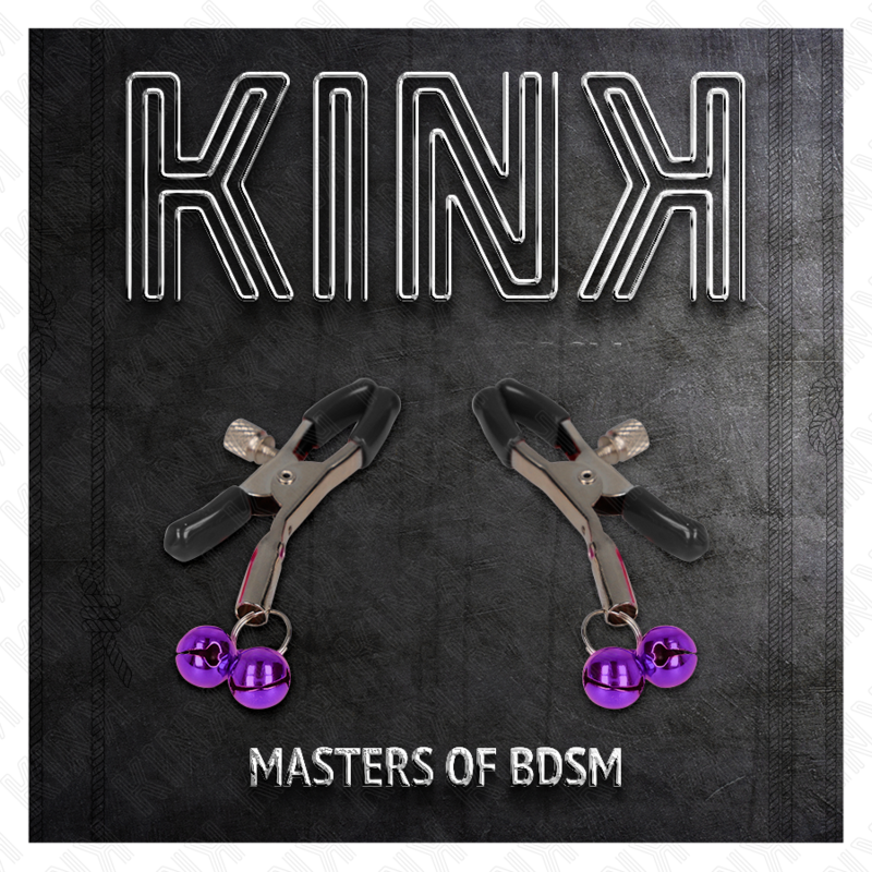 KINK - PINZA PER CAPEZZA DOPPIA VIOLA 6 CM – Morsetti per capezzoli per sadomasochismo – foto 5