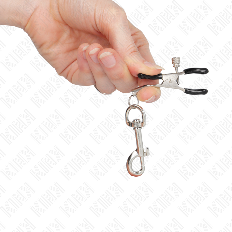 KINK - MORSETTO PER CAPEZZOLI A GANCIO 6 CM – Morsetti per capezzoli per sadomasochismo – foto 4