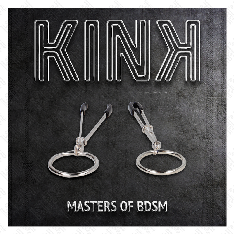 KINK - PINZE PER CAPEzzoli SOTTILI CON O-RING 7 CM – Morsetti per capezzoli per sadomasochismo – foto 5