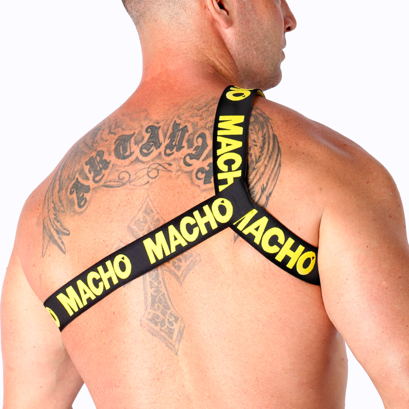 MACHO - PETTORINA ROMANA GIALLA S/M – Imbracature da uomo – foto 3