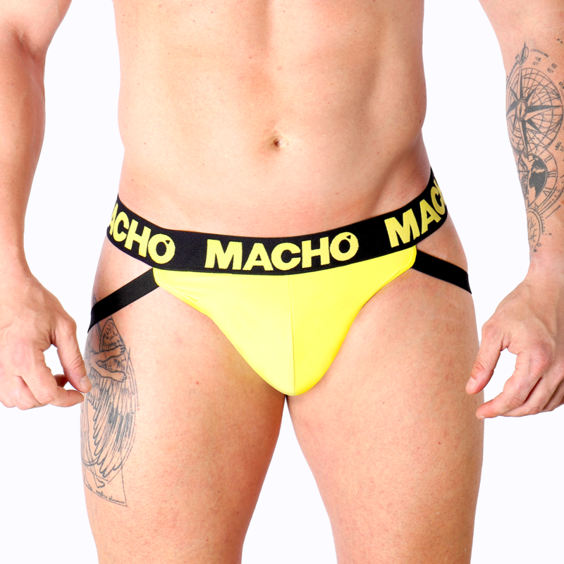 MACHO - MX25A JOCK LYCRA GIALLO XL – Sospensori