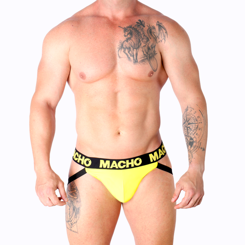 MACHO - MX25A JOCK LYCRA GIALLO S – Sospensori – foto 5