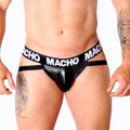 MACHO - MX25NC JOCK NERO PELLE XL – Sospensori