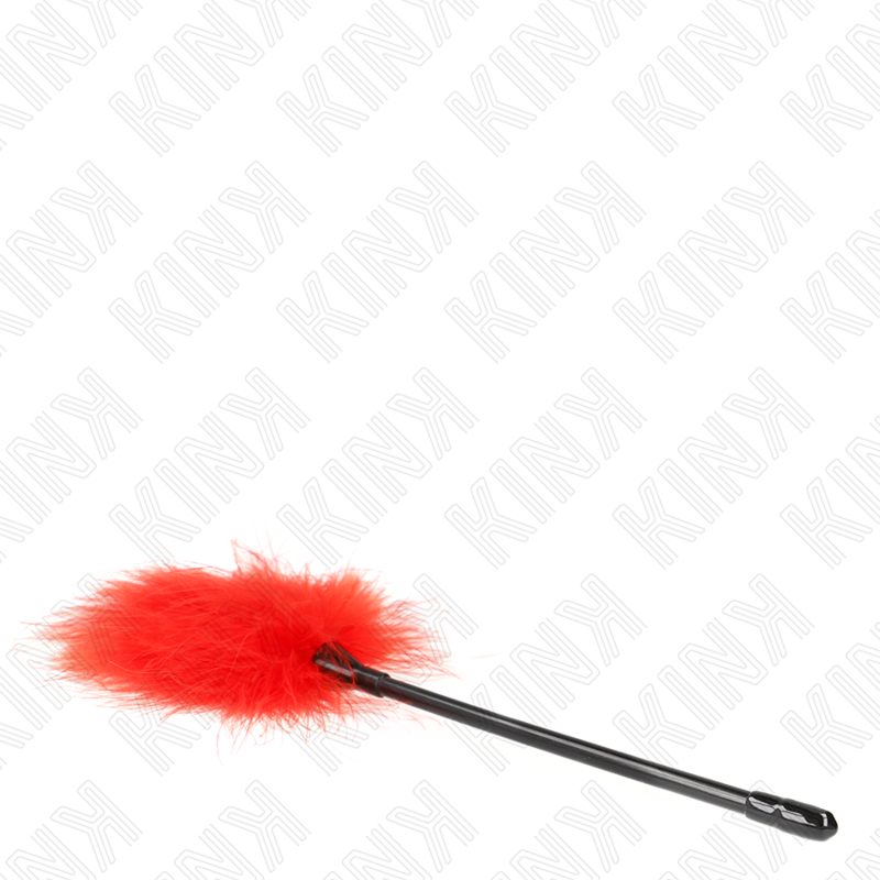 KINK - PIUME ROSSE TICKLE UTILIZZATE PER IL KIT BONDAGE 27 CM – Piume – foto 4