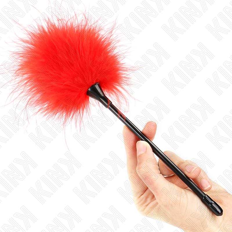 KINK - PIUME ROSSE TICKLE UTILIZZATE PER IL KIT BONDAGE 27 CM – Piume