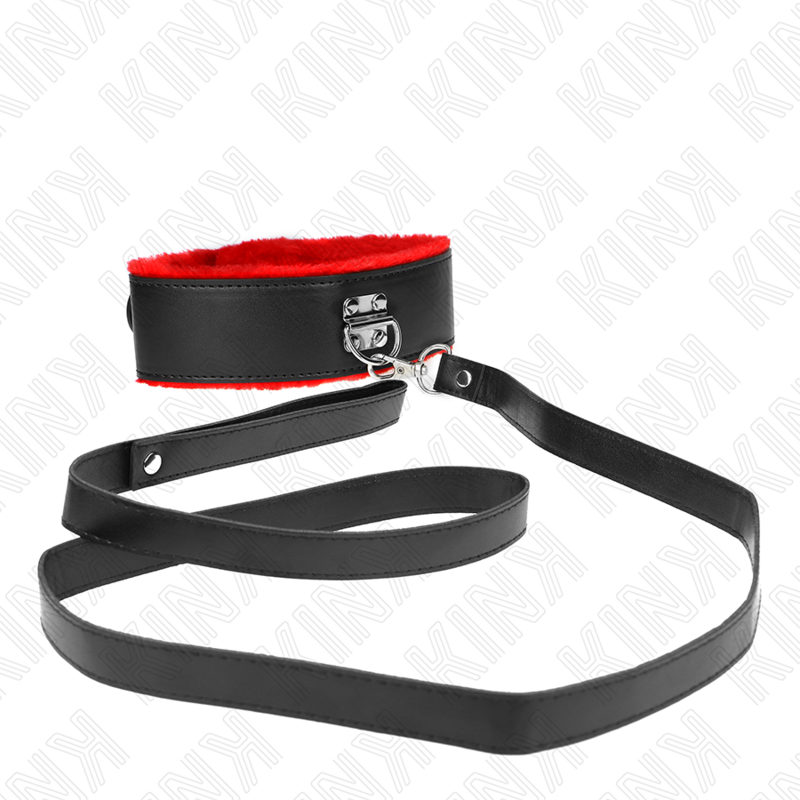KINK - COLLANA CON CINTURA 116 CM CON CINTURINO IN PELLE ROSSO REGOLABILE 40-48 CM X 6 CM – Collane – foto 4